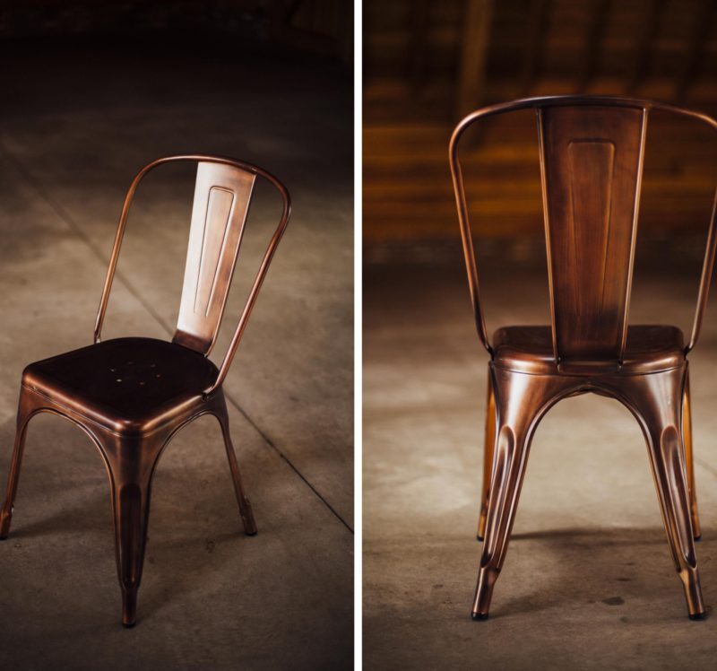 Stoel Tolix Metaal Brons