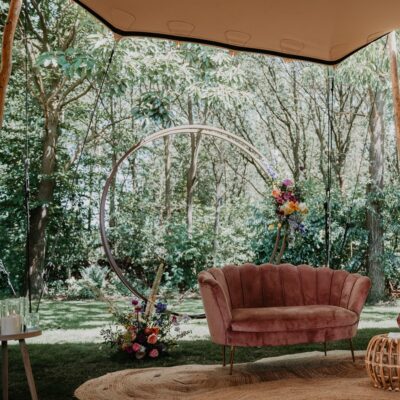 Backdrop rond brons
