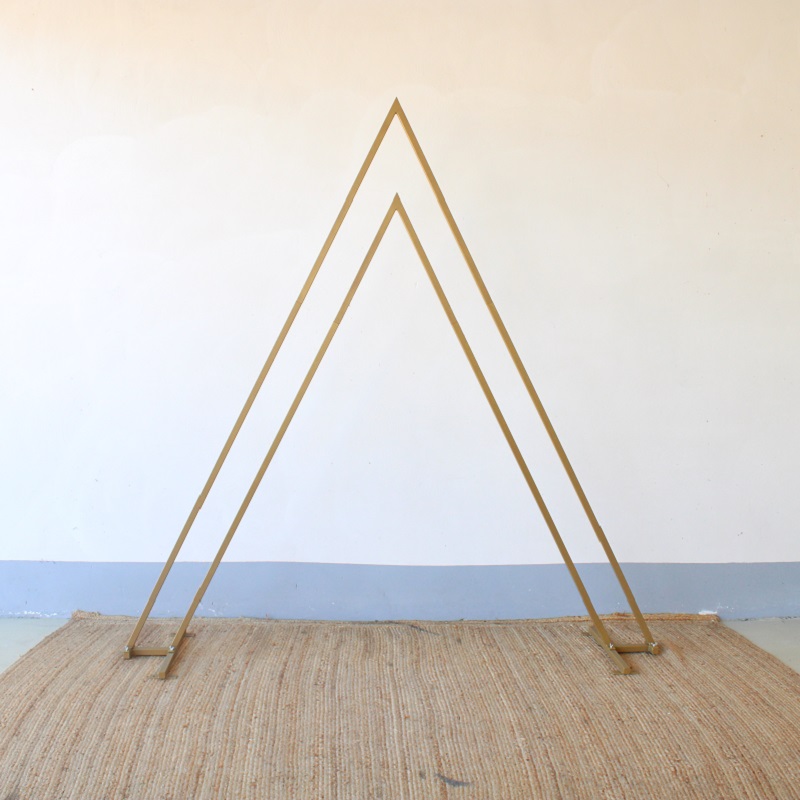 Backdrop driehoek goud