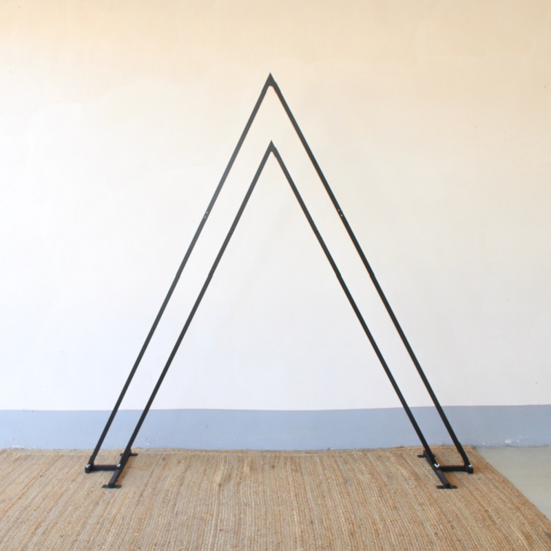 Backdrop driehoek zwart dubbel