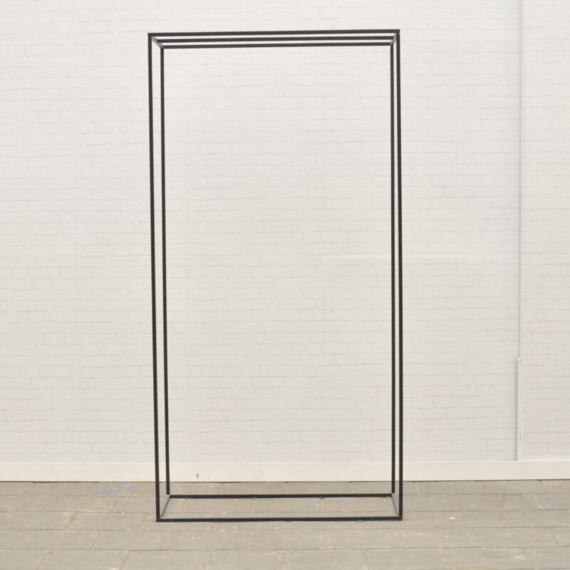 Backdrop metaal zwart