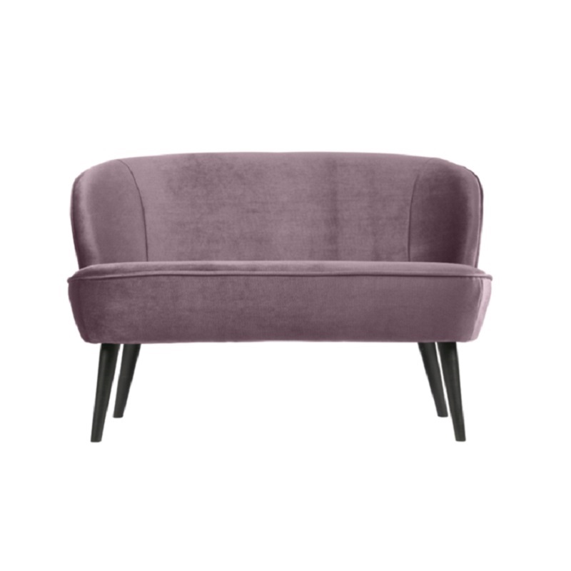 Bankje fluweel lila