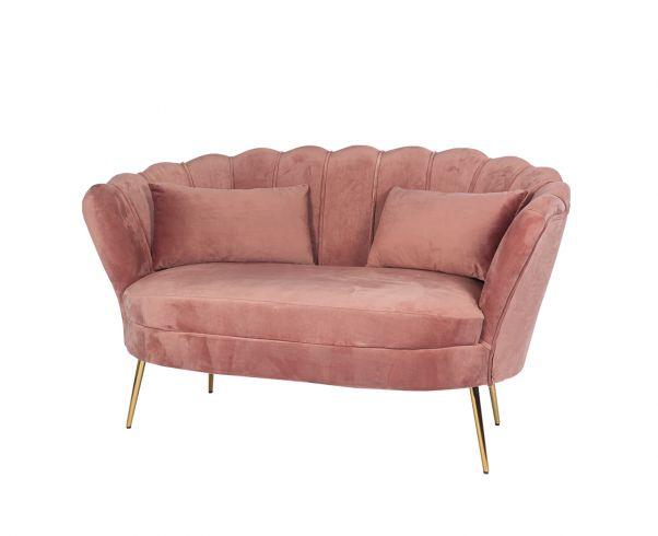 Bankje schelp oud roze