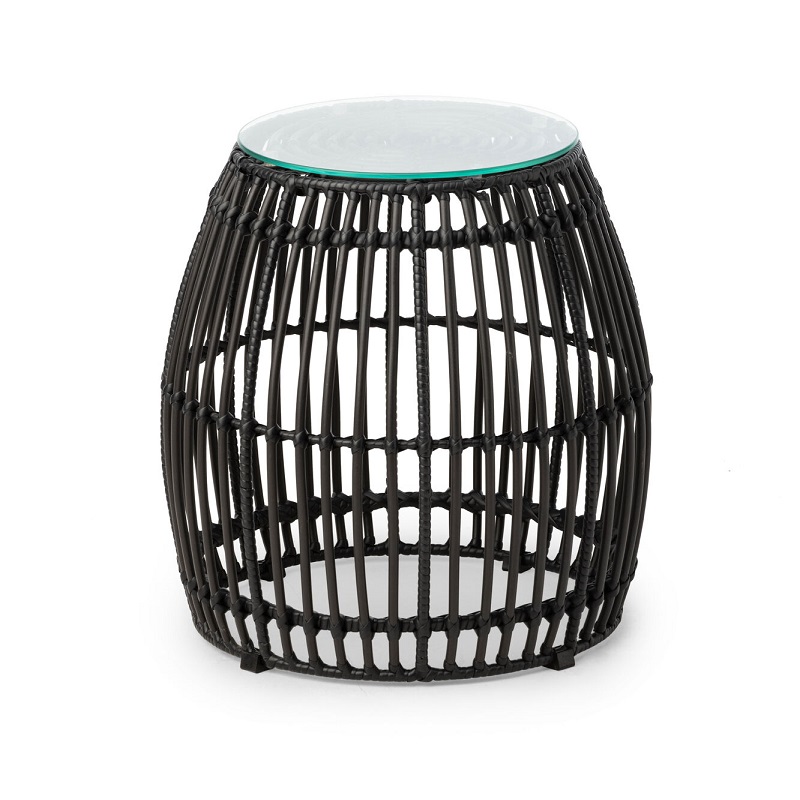 Beach Rotan zwart bijzettafel