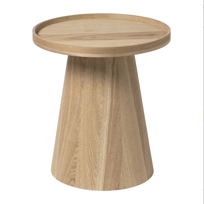 Bijzettafel hout rond
