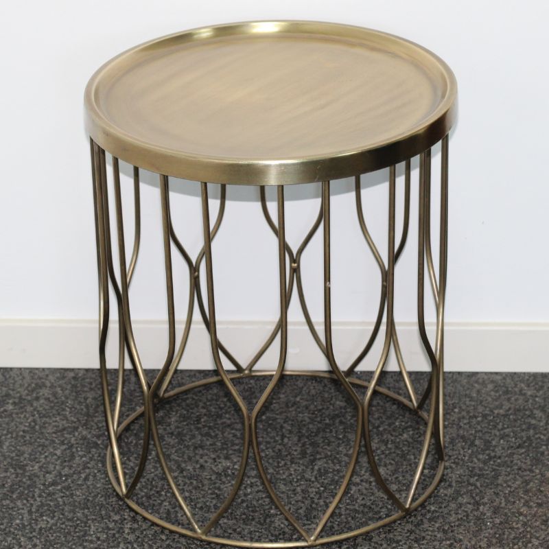 Bijzettafel chique goud