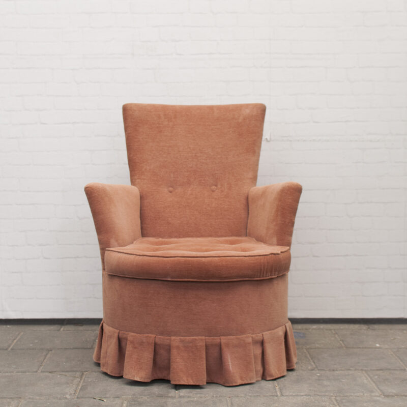 Fauteuil Emma Velvet Roze