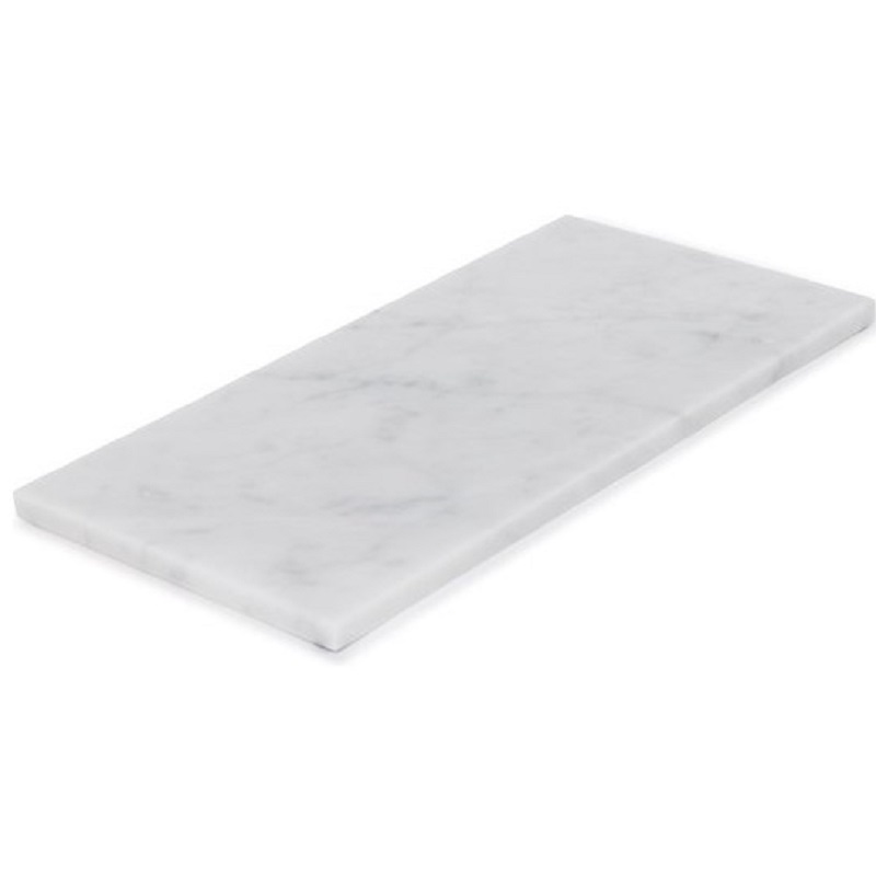 Dienblad/serveerplank wit marmer