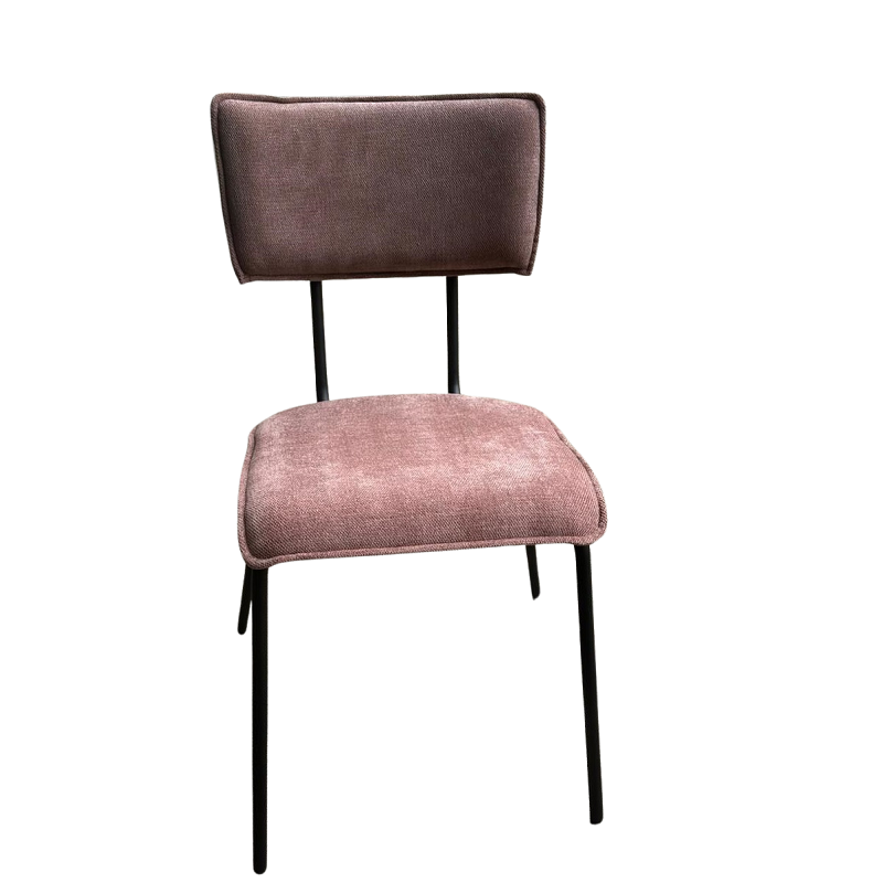 Dinerstoel Froukje roze / bruin