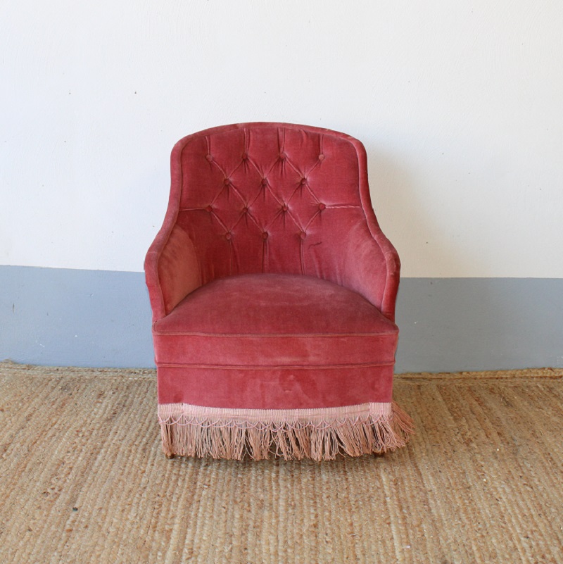 Fauteuil Carla Velvet Rood