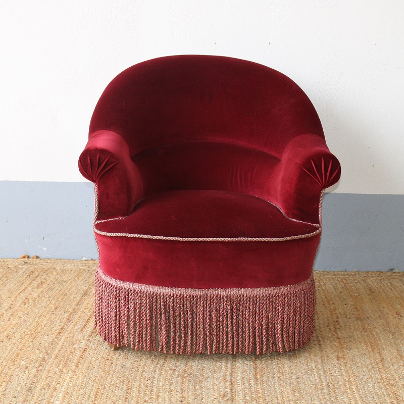 Fauteuil Harry Velvet Rood