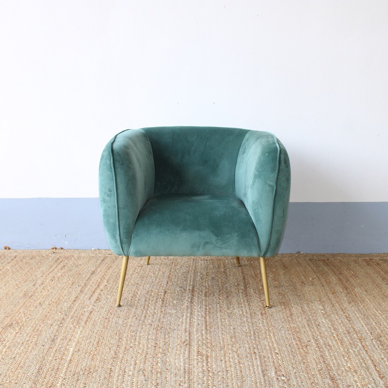 Fauteuil Jasper velvet Groen