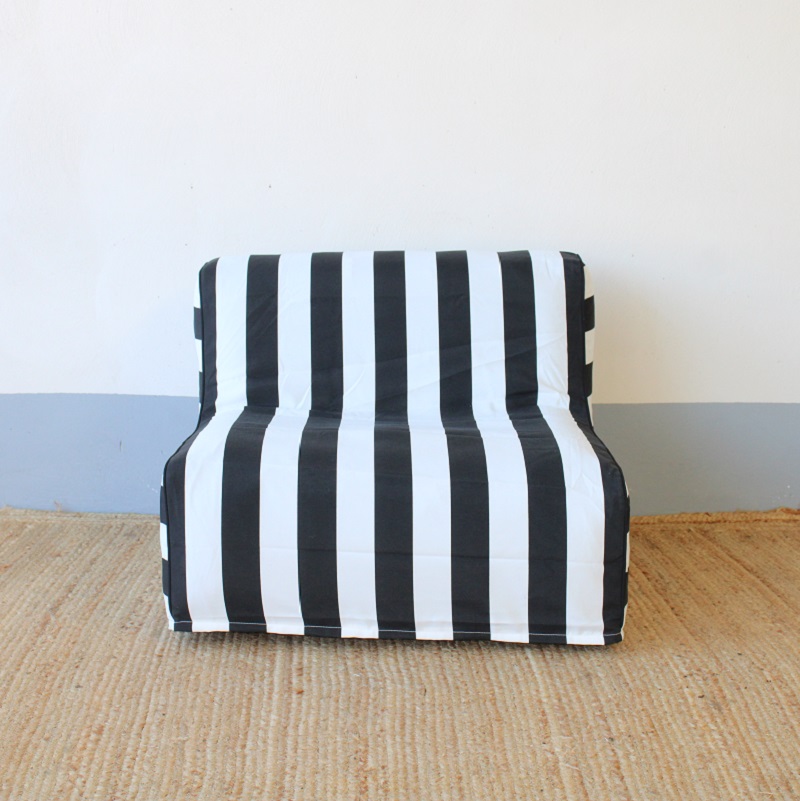Fauteuil Zebra Stof Zwart/Wit