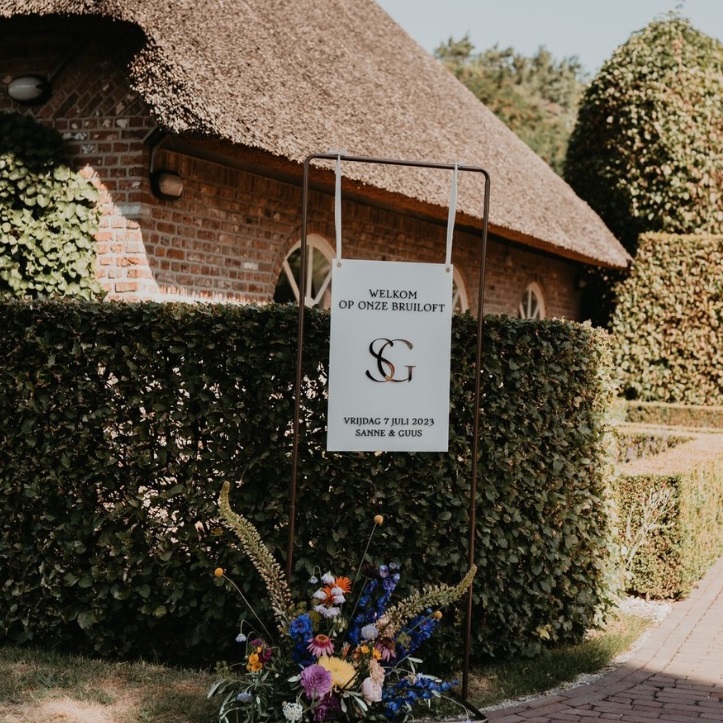 Frame brons tbv welkomstbord