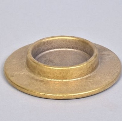 Kandelaar aardewerk goud - stompkaars