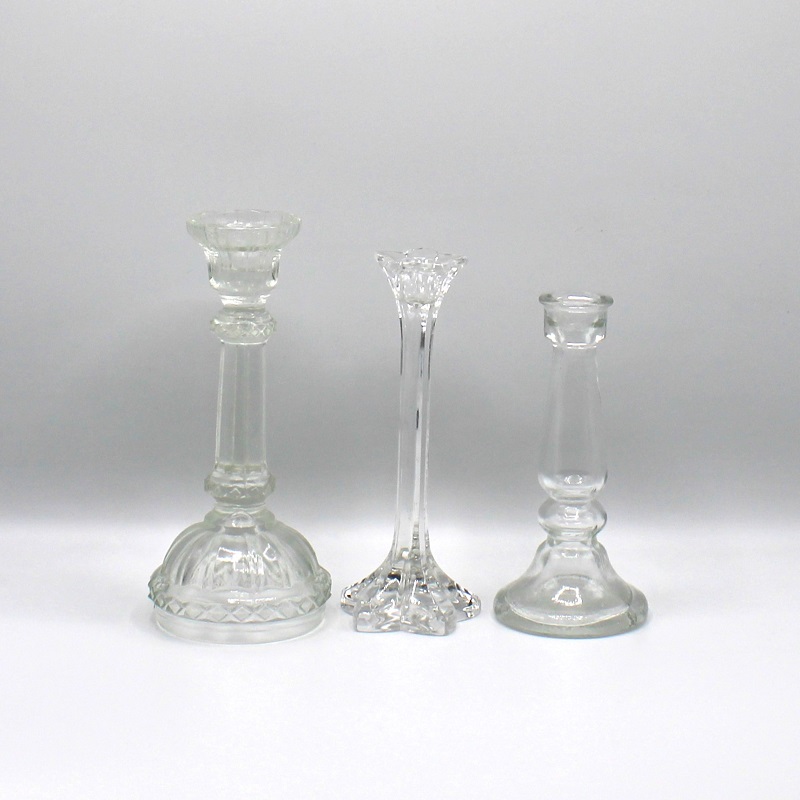 Kandelaar glas divers