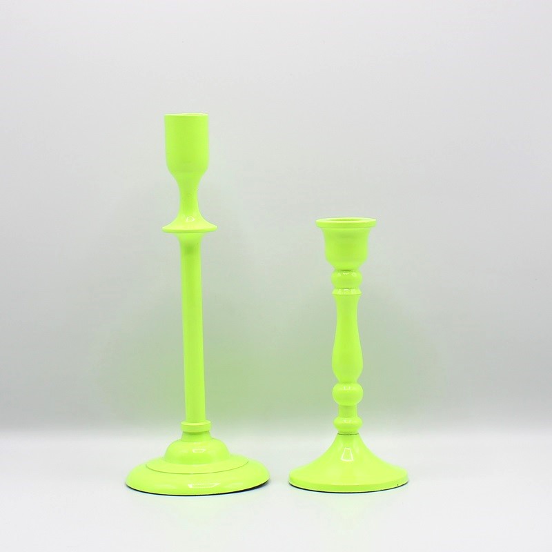 Kandelaar neon limoen