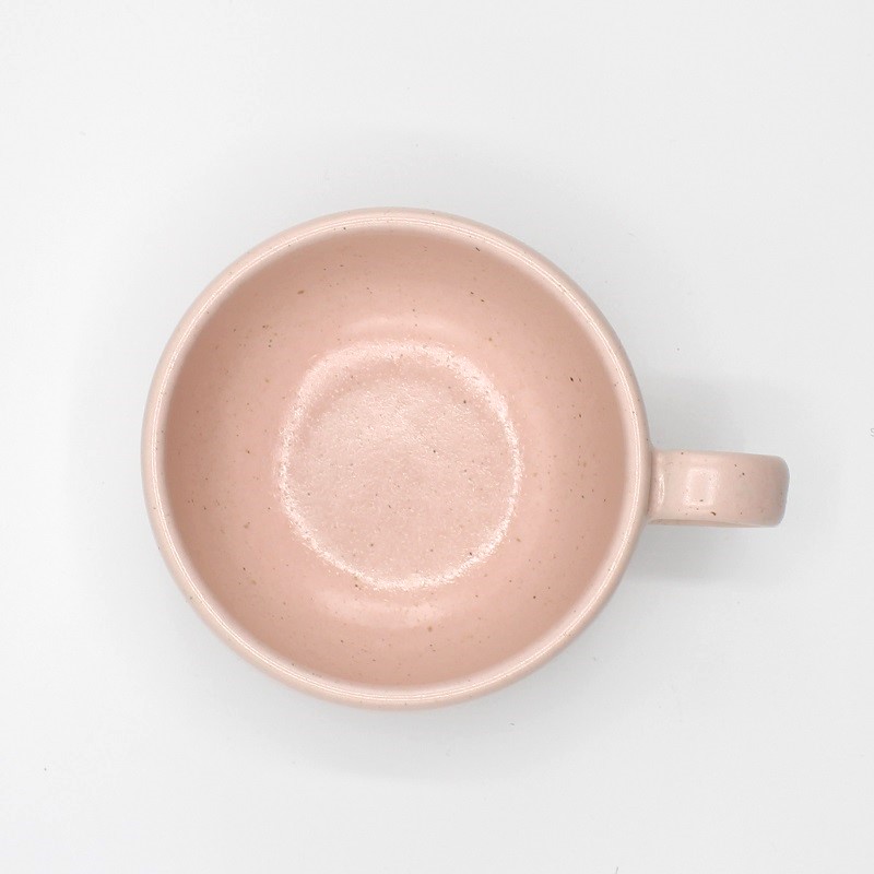 Kopje en schotel roze