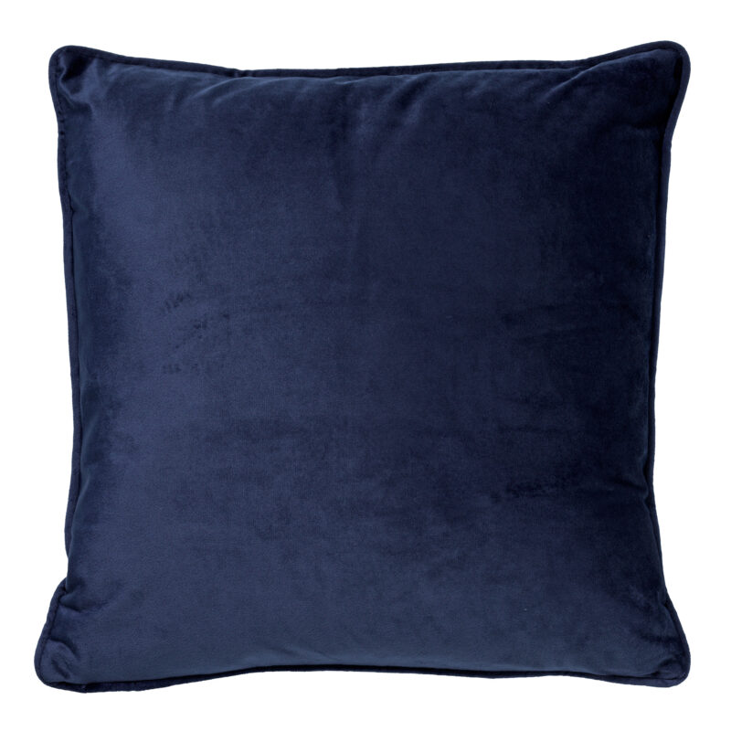 Kussen blauw fluweel