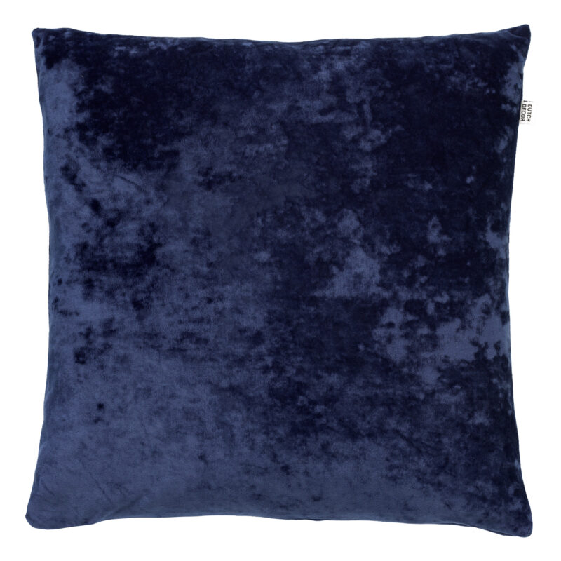Kussen blauw velvet groot