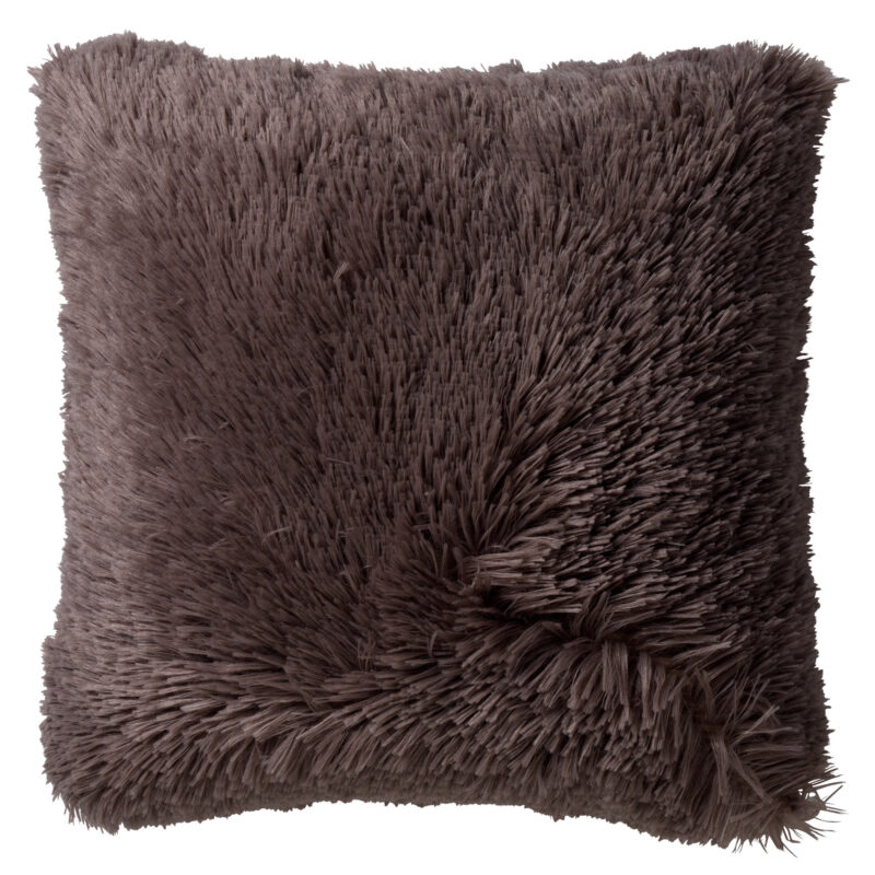 Kussen taupe fluffy