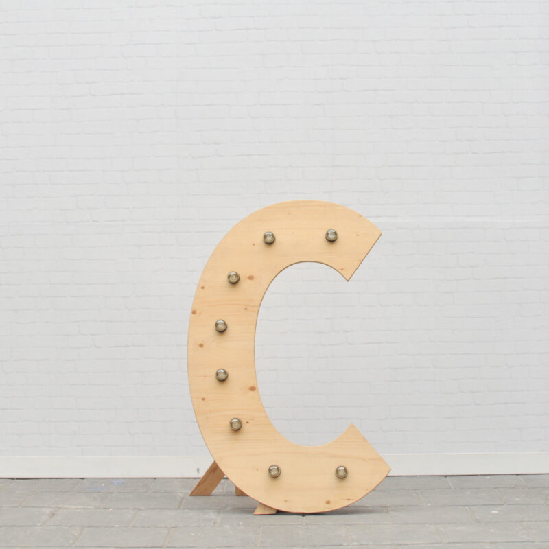 Lichtletter C - klein (ca. 60 cm)