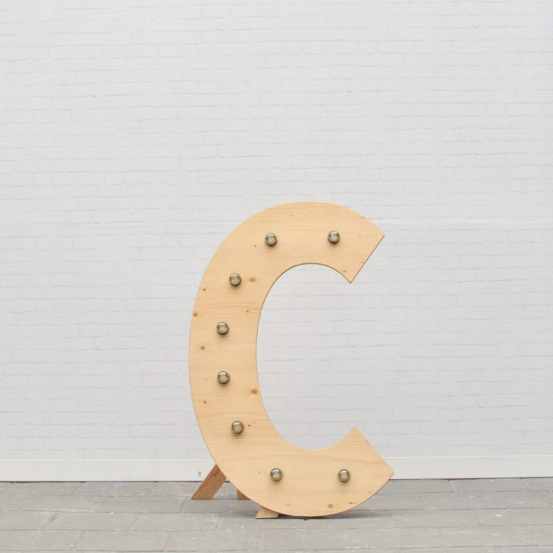 Lichtletter C - klein (ca. 60 cm)