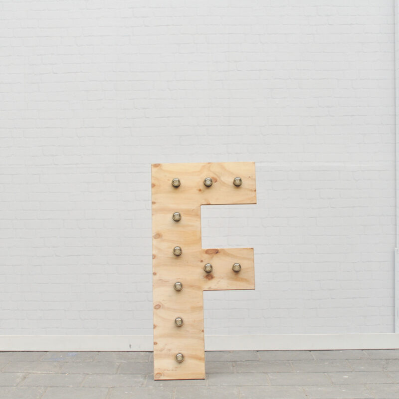 Lichtletter F - klein (ca. 60 cm)