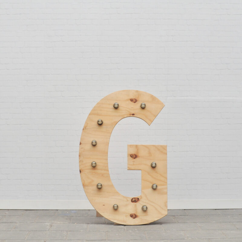 Lichtletter G - klein (ca. 60 cm)