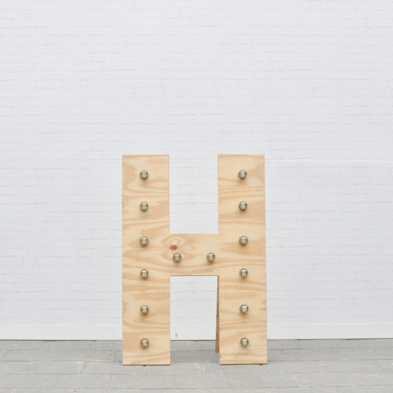 Lichtletter H - klein (ca. 60 cm)