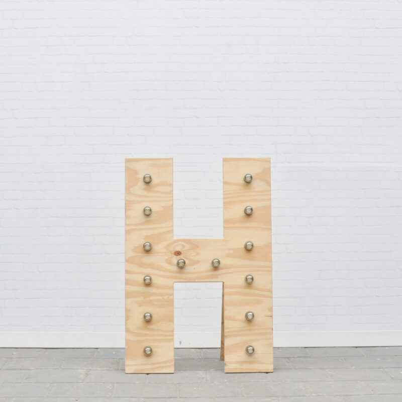 Lichtletter H - klein (ca. 60 cm)