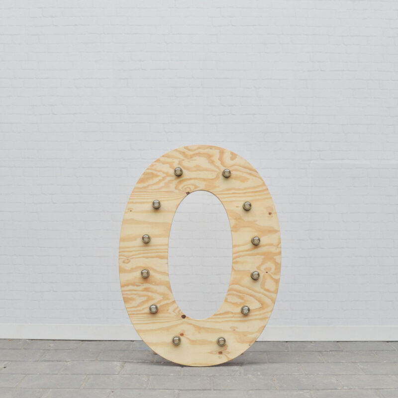 Lichtletter O - klein (ca. 60 cm)
