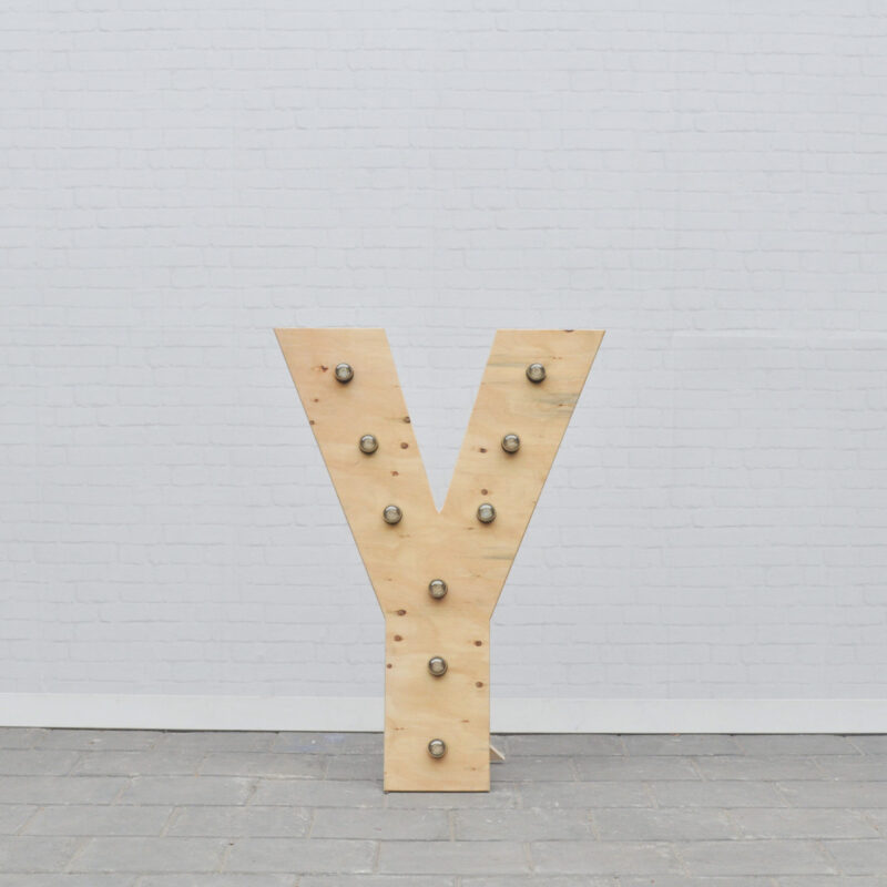 Lichtletter Y - klein (ca. 60 cm)