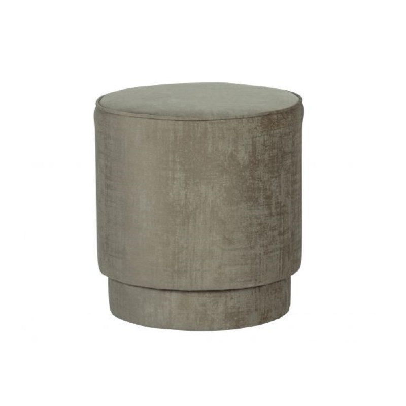 Poef fluweel champagne