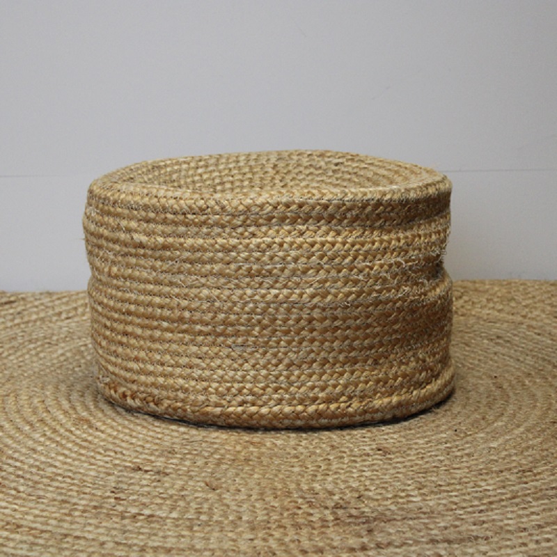 Poef rotan hoog middel