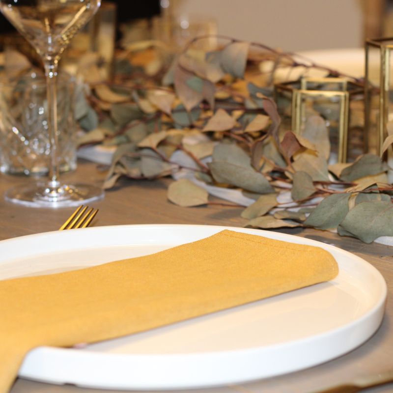 Servet Oker Geel katoen