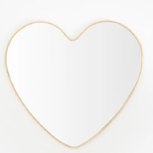 Spiegel goud hart