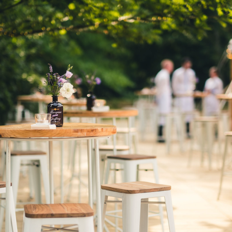 Statafel Hairpin wit