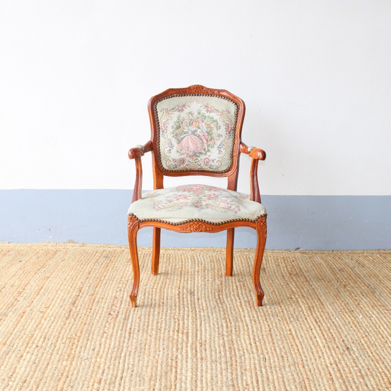 Stoel Vintage Mia creme