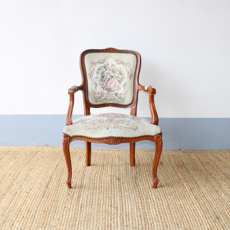 Stoel Vintage Noa creme