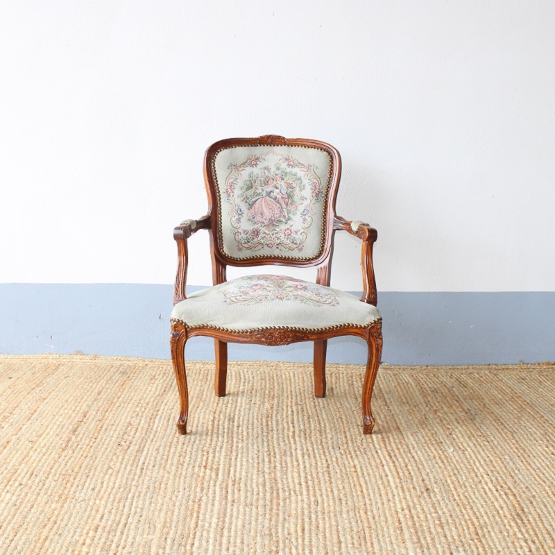 Stoel Vintage Sara creme