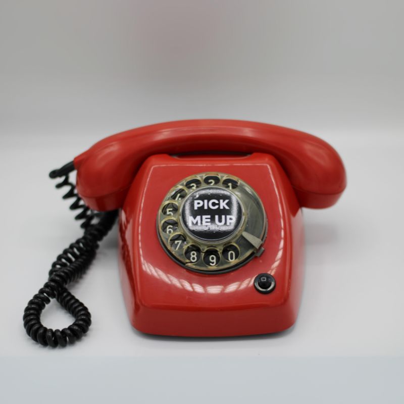 Telefoon vintage rood