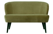 Bankje velvet army groen