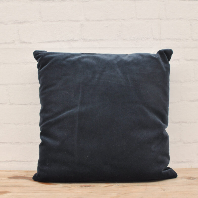 Velvet kussen blauw 2
