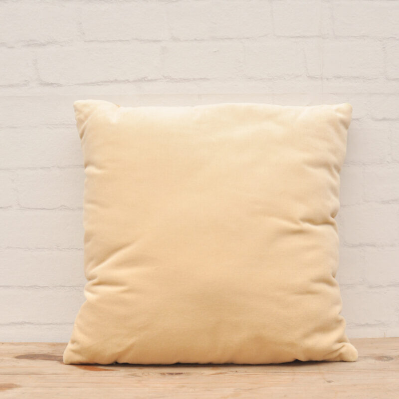 Velvet kussen creme