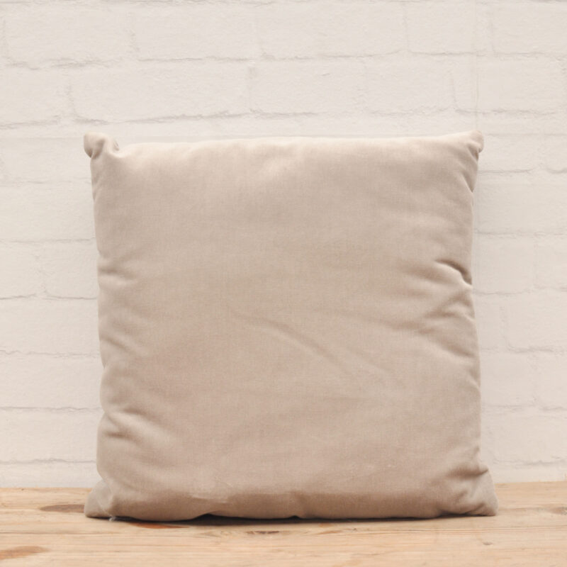 Velvet kussen grijs 2