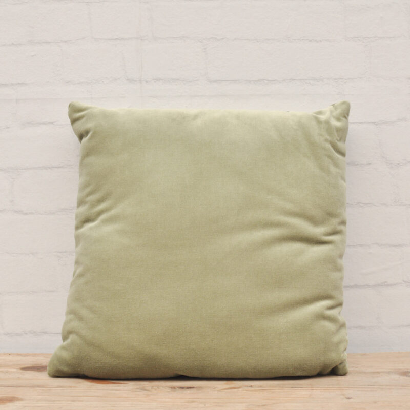 Velvet kussen groen 1
