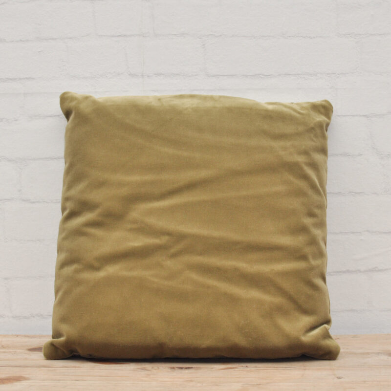 Velvet kussen groen 3