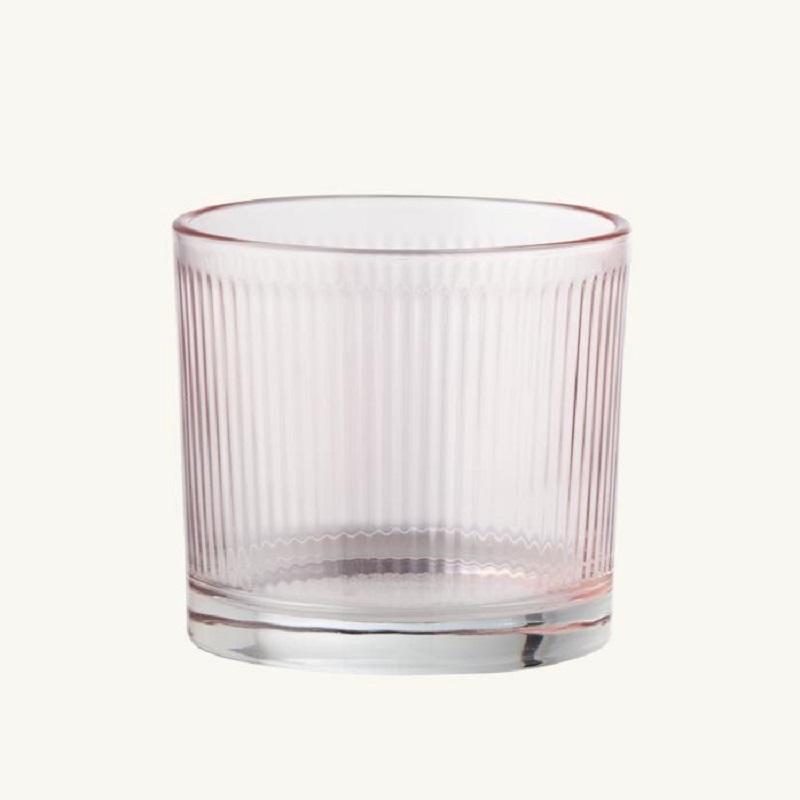 Waxinehouder glas nude