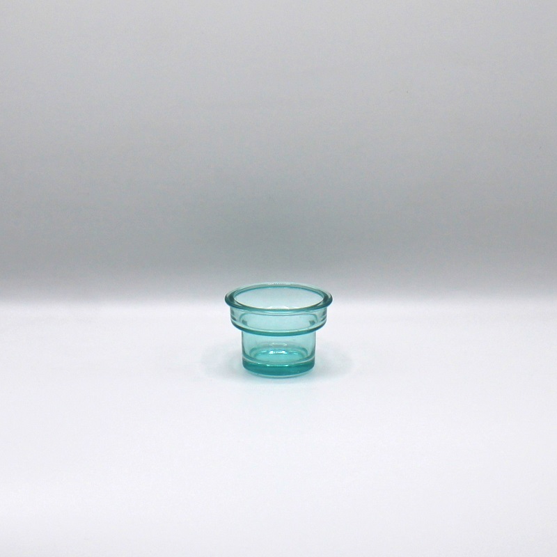 Waxinehouder glas turquoise